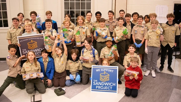 1,296 Sandwiches. One Troop. A Community Served.